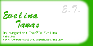 evelina tamas business card